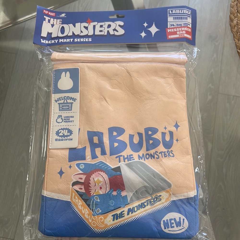 Brand New in Packaging Labubu The Monsters Wacky Mart Series Messenger Bag